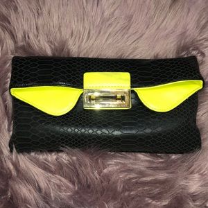 Black and Yellow Clutch
